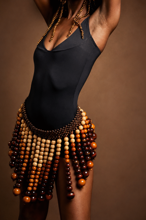 The Ile Beaded Statement Belt & Neckpiece