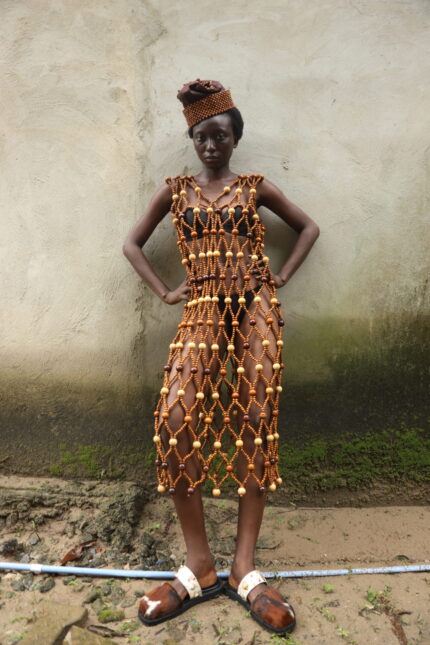 The Kiri Beaded Net Dress