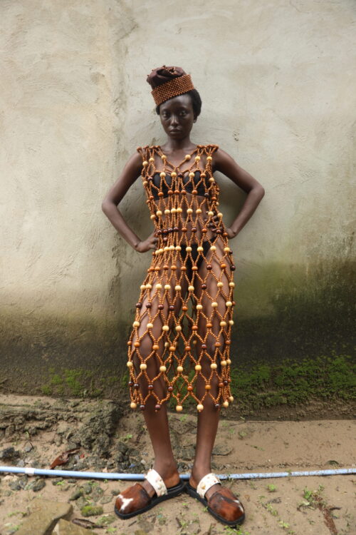 The Kiri Beaded Net Dress