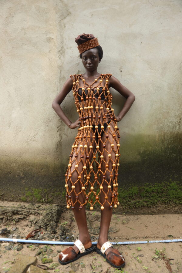 The Kiri Beaded Net Dress